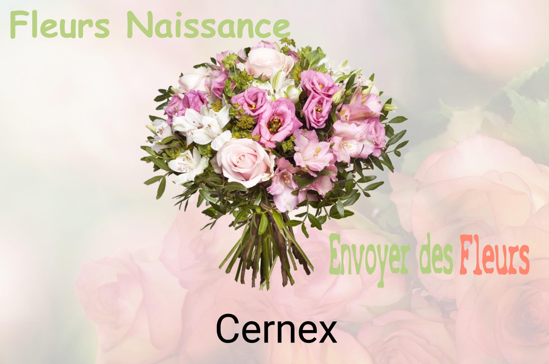 Bouquet de fleurs de naissance livré à Cernex